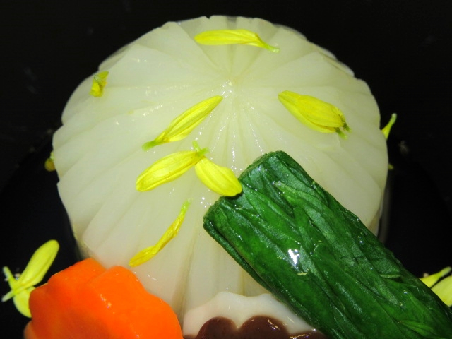 菊かぶの煮物,椀盛り