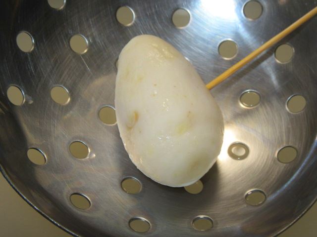 里芋の下ゆで,子芋の下処理方法